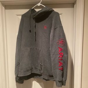 Ariat grey hooded sweatshirt
